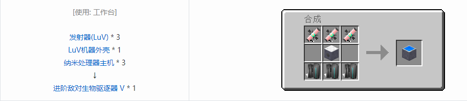 我的世界格雷科技5单方块机器合成表大全