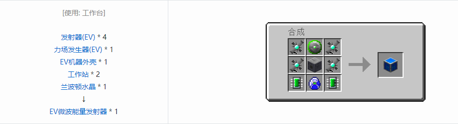 我的世界格雷科技5单方块机器合成表大全