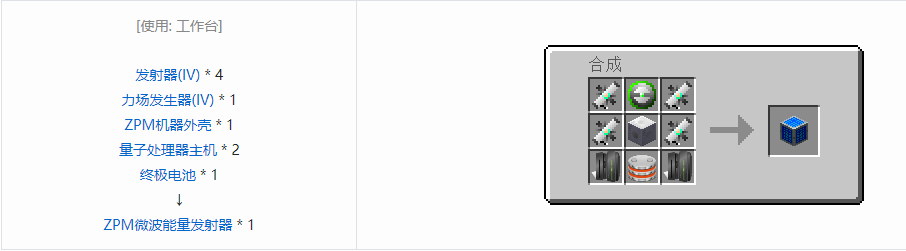 我的世界格雷科技5单方块机器合成表大全