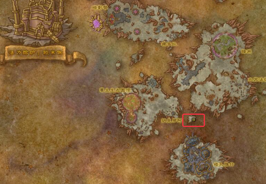 魔兽世界滚磨的包裹位置坐标