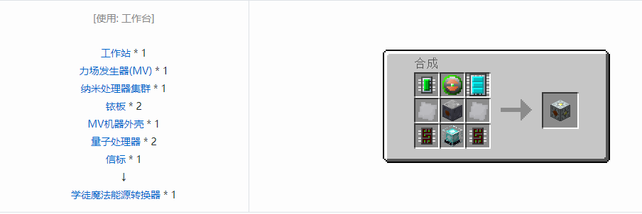 我的世界格雷科技5产能设备合成表大全