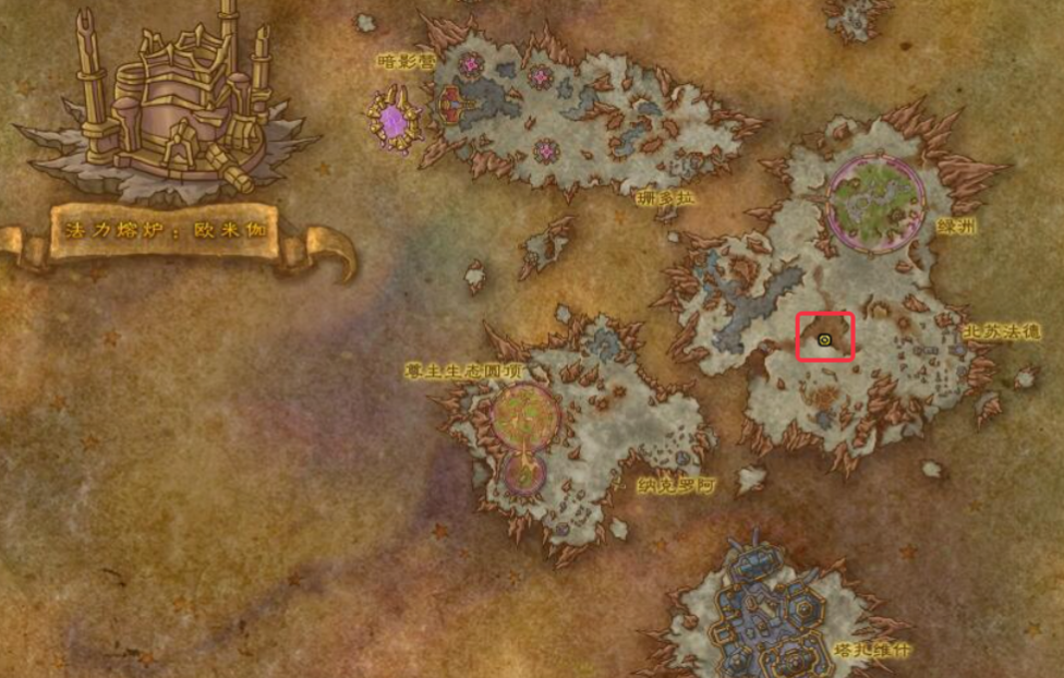 魔兽世界拉夏尔的花瓶位置坐标