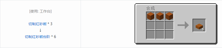 我的世界切制红砂岩台阶怎么做