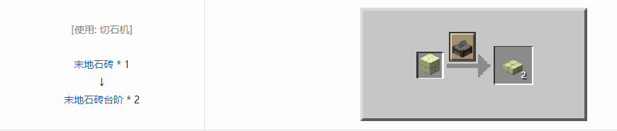 我的世界末地石砖台阶怎么做