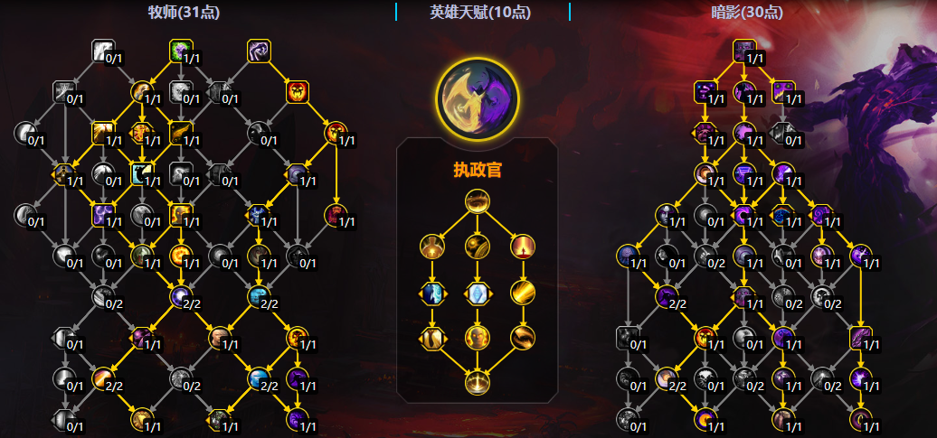 魔兽世界11.2暗牧大秘境天赋加点一览