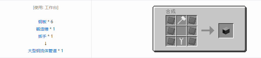 我的世界格雷科技5流体管道合成表大全