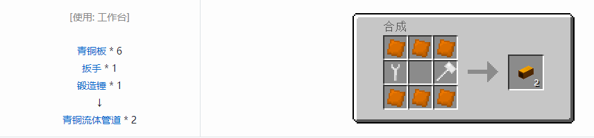 我的世界格雷科技5流体管道合成表大全