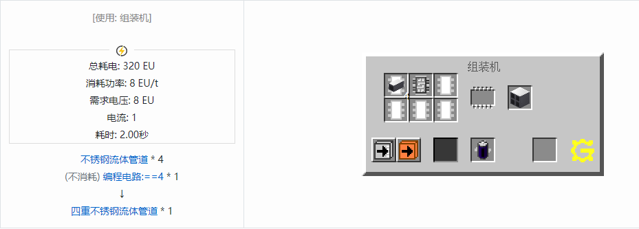 我的世界格雷科技5流体管道合成表大全