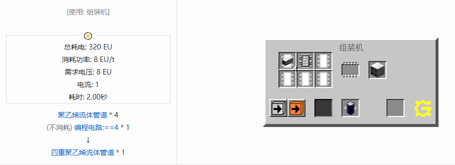我的世界格雷科技5流体管道合成表大全