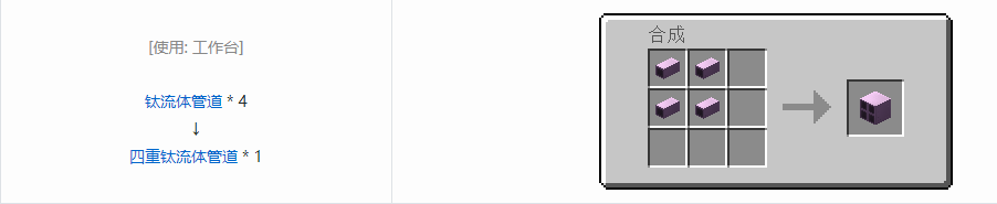 我的世界格雷科技5流体管道合成表大全