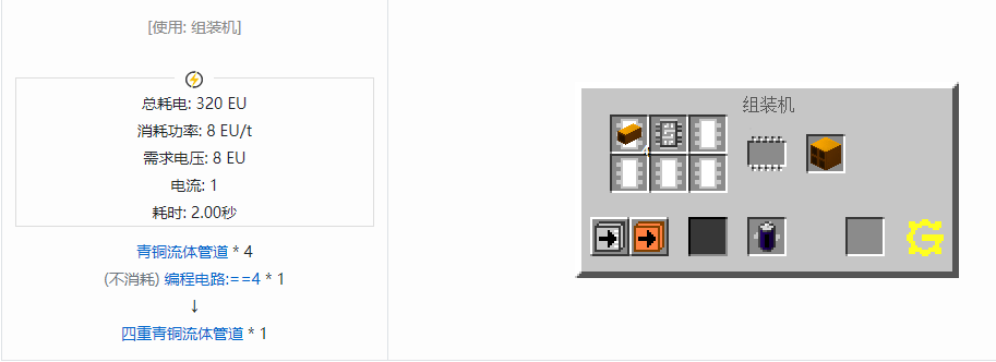 我的世界格雷科技5流体管道合成表大全