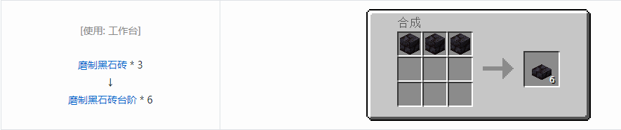 我的世界磨制黑石砖台阶怎么做