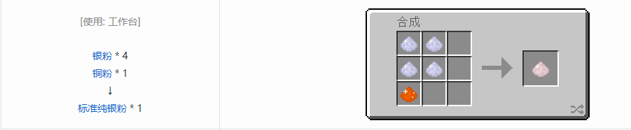 我的世界格雷科技5粉合成表大全