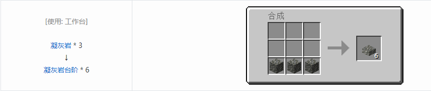 我的世界凝灰岩台阶怎么做