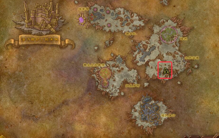 魔兽世界被诅咒的煞利士位置坐标