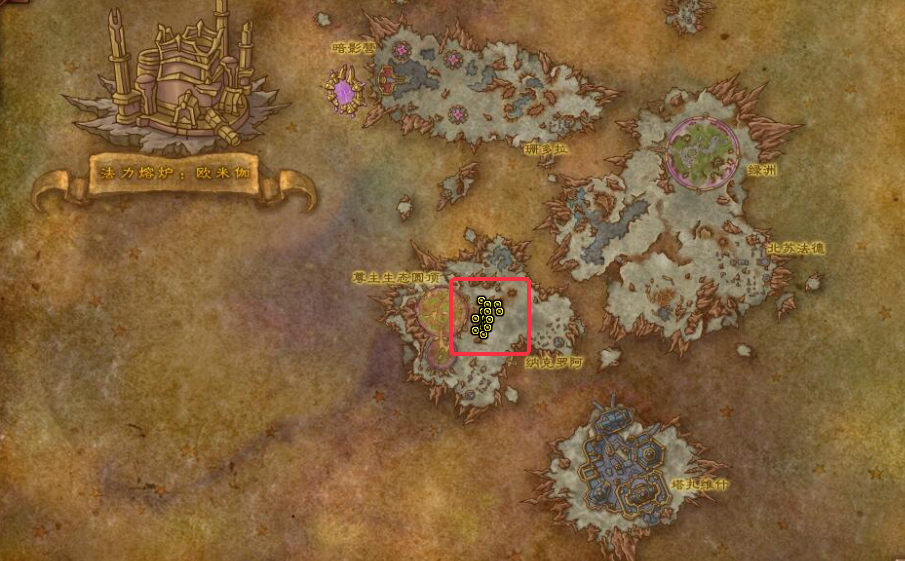 魔兽世界夜色收割者位置坐标