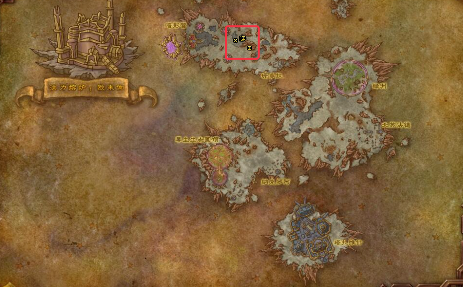 魔兽世界惊魂的奥利斯位置坐标