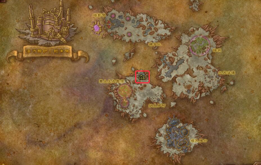 魔兽世界影哮位置坐标