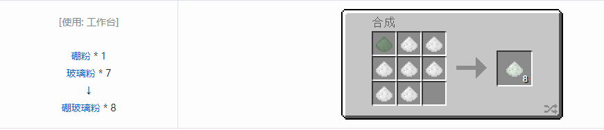 我的世界格雷科技5粉合成表大全