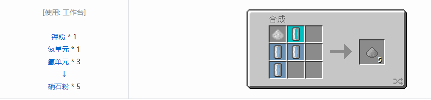 我的世界格雷科技5粉合成表大全