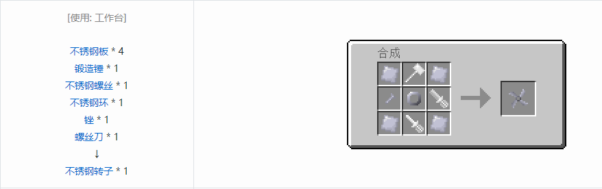 我的世界格雷科技5零碎材料合成表大全