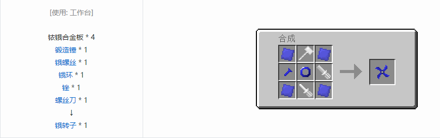 我的世界格雷科技5零碎材料合成表大全