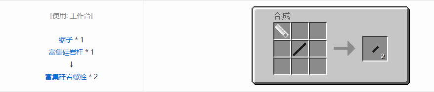 我的世界格雷科技5零碎材料合成表大全