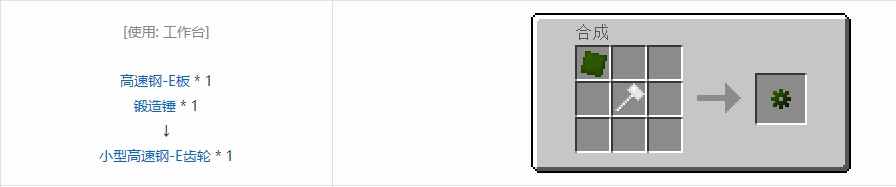 我的世界格雷科技5零碎材料合成表大全