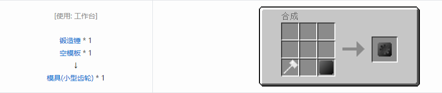 我的世界格雷科技5模具和模头合成表大全