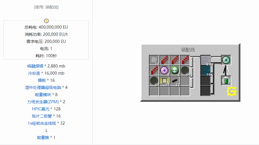 我的世界格雷科技5电池合成表大全