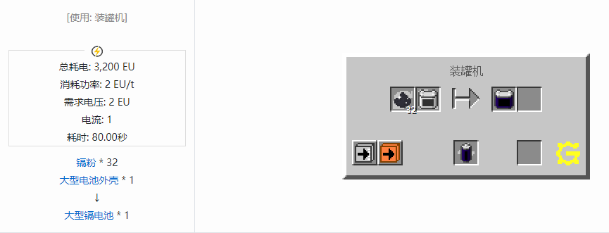 我的世界格雷科技5电池合成表大全
