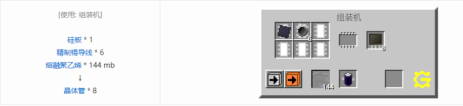 我的世界格雷科技5电路元件合成表大全