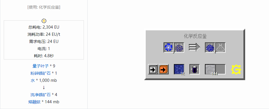 我的世界格雷科技5流体合成表大全