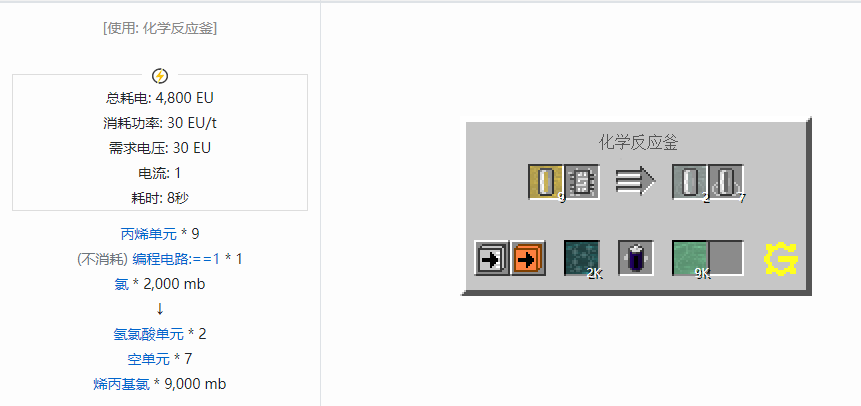 我的世界格雷科技5流体合成表大全