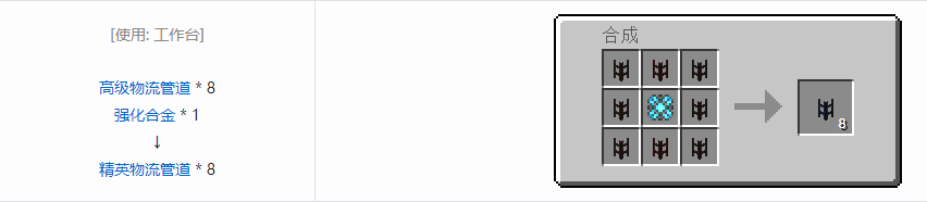 我的世界通用机械管道合成表大全