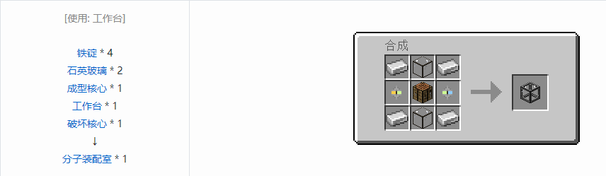 我的世界应用能源2机械合成表大全