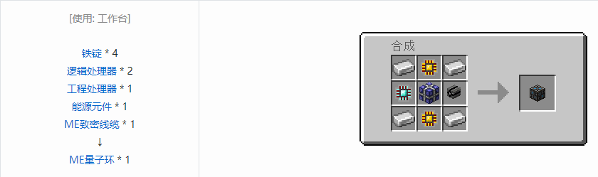 我的世界应用能源2机械合成表大全