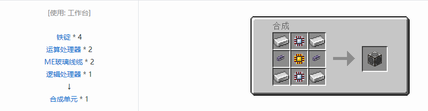 我的世界应用能源2机械合成表大全