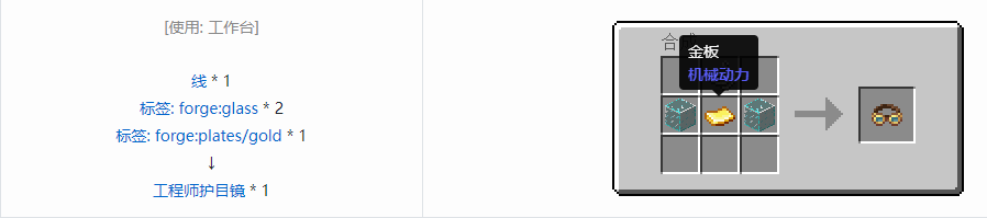 我的世界机械动力功能性物品合成表大全