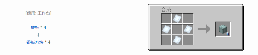 我的世界沉浸工程建筑方块合成表大全