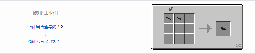 我的世界格雷科技现代版2x导线合成表大全