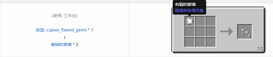 我的世界格雷科技现代版破碎宝石合成表大全