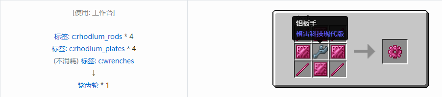 我的世界格雷科技现代版齿轮合成表大全