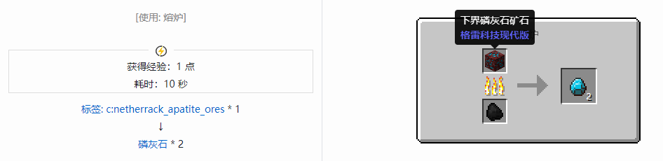 我的世界格雷科技现代版宝石合成表大全