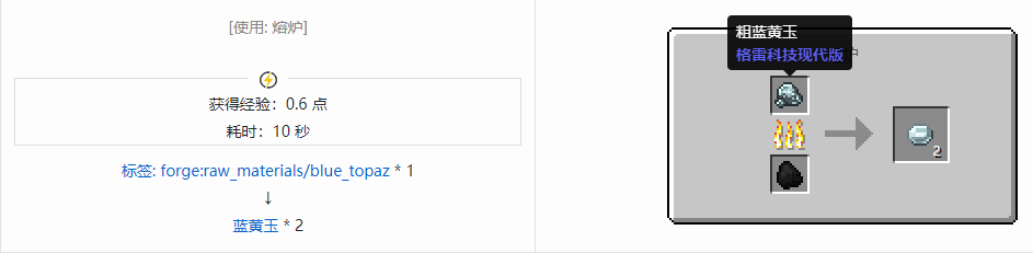 我的世界格雷科技现代版宝石合成表大全