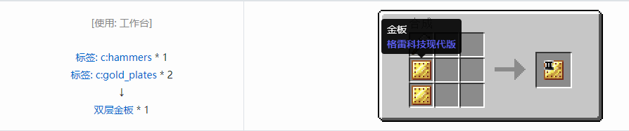 我的世界格雷科技现代版双层板合成表大全