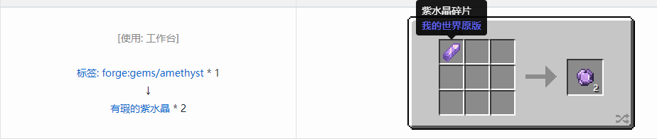 我的世界格雷科技现代版有瑕宝石合成表大全