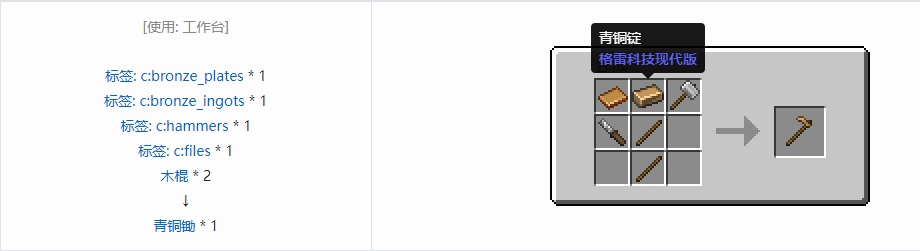 我的世界格雷科技现代版工具合成表大全