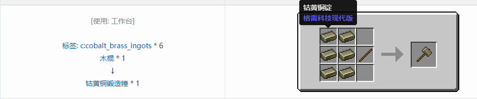 我的世界格雷科技现代版工具合成表大全