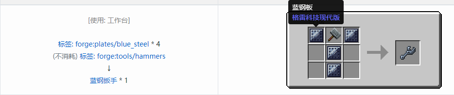 我的世界格雷科技现代版工具合成表大全